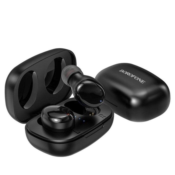 Наушники TWS беспроводные, Borofone BE35, вакуумные, Bluetooth 5.0, 45/280 мАч, с шумоподавлением, чёрные - фото 51373105 Наушники TWS беспроводные, Borofone BE35, вакуумные, Bluetooth 5.0, 45/280 мАч, с шумоподавлением, чёрные - фото 51373105