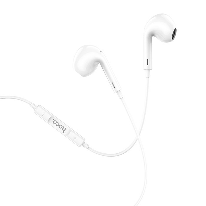 Наушники Hoco M1 Max, проводные, вкладыши, микрофон по Bluetooth 5.0, Lightning, 1.2 м, белые - фото 51373194 Наушники Hoco M1 Max, проводные, вкладыши, микрофон по Bluetooth 5.0, Lightning, 1.2 м, белые - фото 51373194