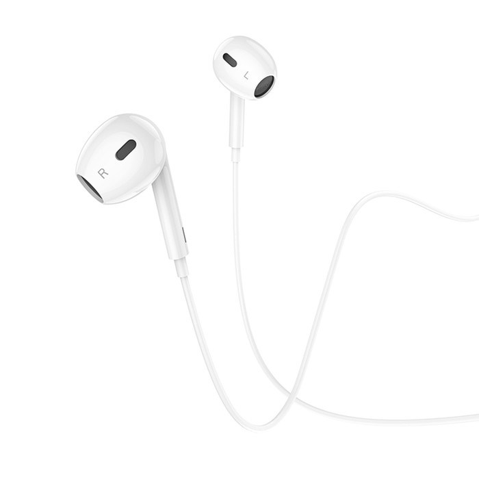 Наушники Hoco M1 Max, проводные, вкладыши, микрофон по Bluetooth 5.0, Lightning, 1.2 м, белые - фото 51373196 Наушники Hoco M1 Max, проводные, вкладыши, микрофон по Bluetooth 5.0, Lightning, 1.2 м, белые - фото 51373196