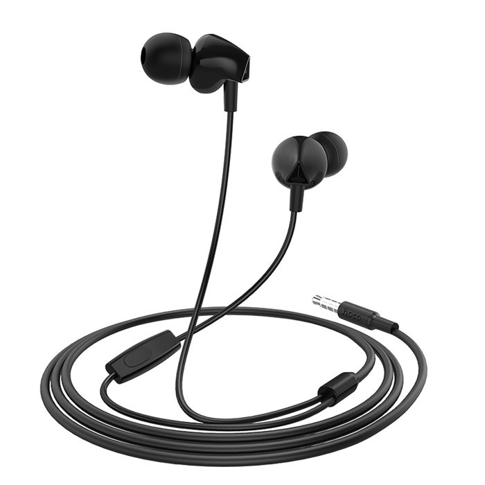 Наушники Hoco M60, проводные, вакуумные, микрофон, Jack 3.5 мм, 1.2 м, черные - фото 51373242 Наушники Hoco M60, проводные, вакуумные, микрофон, Jack 3.5 мм, 1.2 м, черные - фото 51373242
