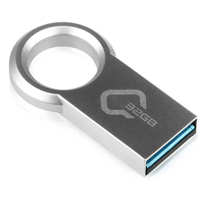 Флешка Qumo Ring, 32 Гб, USB3.0, металлик - фото 51373325 Флешка Qumo Ring, 32 Гб, USB3.0, металлик - фото 51373325