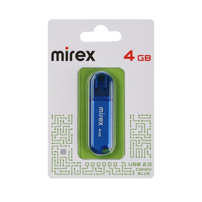 Флешка Mirex CANDY BLUE, 4 Гб ,USB2.0, чт до 25 Мб/с, зап до 15 Мб/с, синяя - фото 51373353 Флешка Mirex CANDY BLUE, 4 Гб ,USB2.0, чт до 25 Мб/с, зап до 15 Мб/с, синяя - фото 51373353
