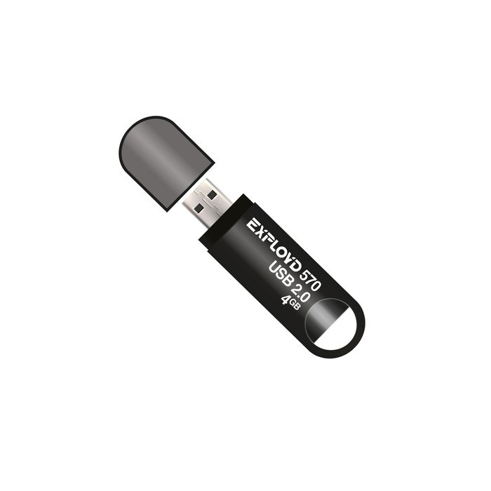 Флешка Exployd 570, 4 Гб, USB2.0, чт до 15 Мб/с, зап до 8 Мб/с, чёрная - фото 51373875 Флешка Exployd 570, 4 Гб, USB2.0, чт до 15 Мб/с, зап до 8 Мб/с, чёрная - фото 51373875