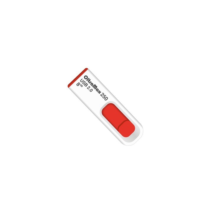 Флешка OltraMax 250, 8 Гб, USB2.0, чт до 15 Мб/с, зап до 8 Мб/с, красная - фото 51373958 Флешка OltraMax 250, 8 Гб, USB2.0, чт до 15 Мб/с, зап до 8 Мб/с, красная - фото 51373958