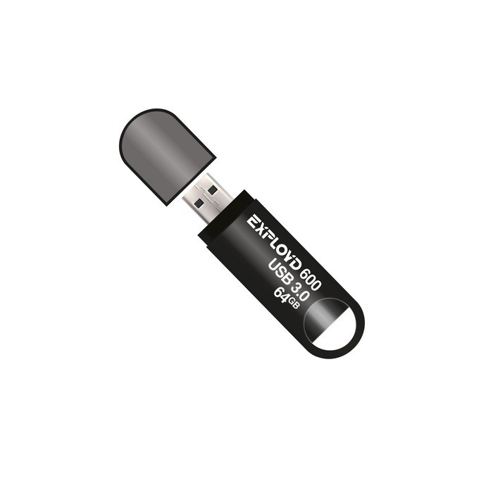 Флешка Exployd 570, 64 Гб, USB2.0, чт до 15 Мб/с, зап до 8 Мб/с, чёрная - фото 51374039 Флешка Exployd 570, 64 Гб, USB2.0, чт до 15 Мб/с, зап до 8 Мб/с, чёрная - фото 51374039