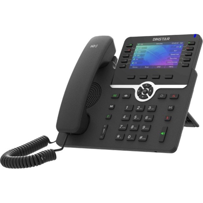 Телефон IP Dinstar C66GP, чёрный - фото 51374083 Телефон IP Dinstar C66GP, чёрный - фото 51374083