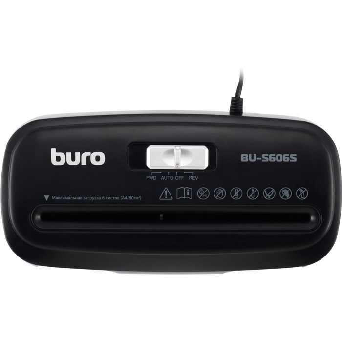 Шредер Buro Home BU-S606S, фрагменты 5 мм ,6 листов одн, пл.карты, 11л - фото 51374135 Шредер Buro Home BU-S606S, фрагменты 5 мм ,6 листов одн, пл.карты, 11л - фото 51374135