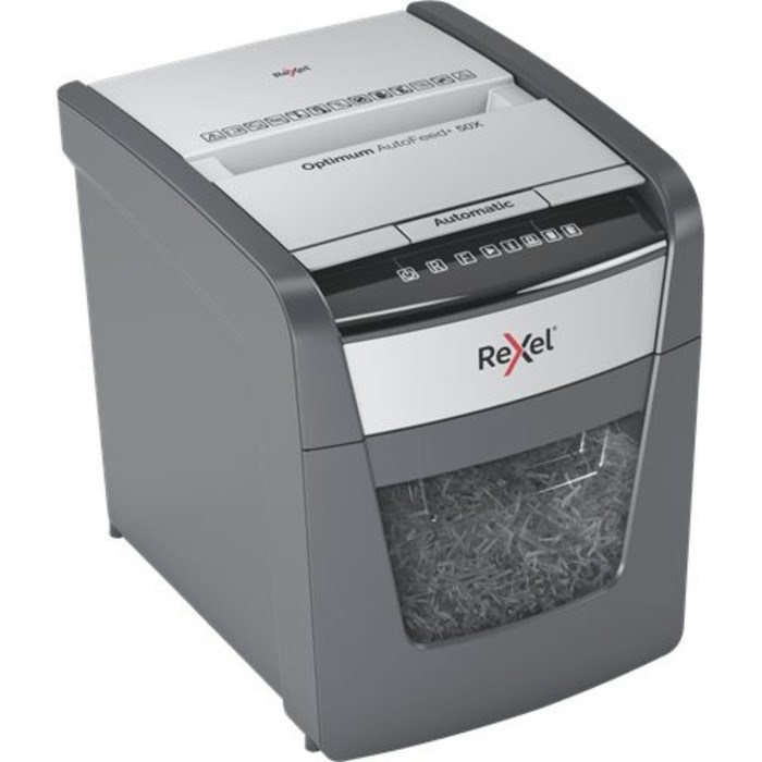 Шредер Rexel Optimum AutoFeed 50X, фрагменты 4х28мм, 50 листов, скрепки, скобы, пл.карты - фото 51374225 Шредер Rexel Optimum AutoFeed 50X, фрагменты 4х28мм, 50 листов, скрепки, скобы, пл.карты - фото 51374225