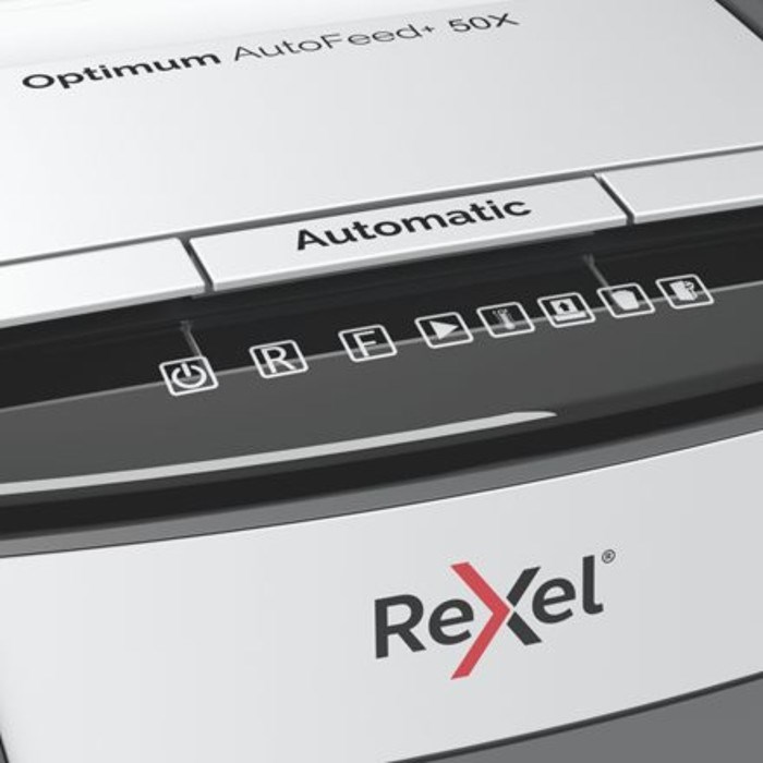 Шредер Rexel Optimum AutoFeed 50X, фрагменты 4х28мм, 50 листов, скрепки, скобы, пл.карты - фото 51374227 Шредер Rexel Optimum AutoFeed 50X, фрагменты 4х28мм, 50 листов, скрепки, скобы, пл.карты - фото 51374227