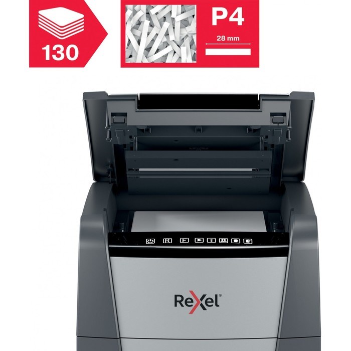 Шредер Rexel Optimum AutoFeed 130X, фрагменты 4х28мм,130 листов, скрепки, скобы, пл.карты - фото 51374315 Шредер Rexel Optimum AutoFeed 130X, фрагменты 4х28мм,130 листов, скрепки, скобы, пл.карты - фото 51374315