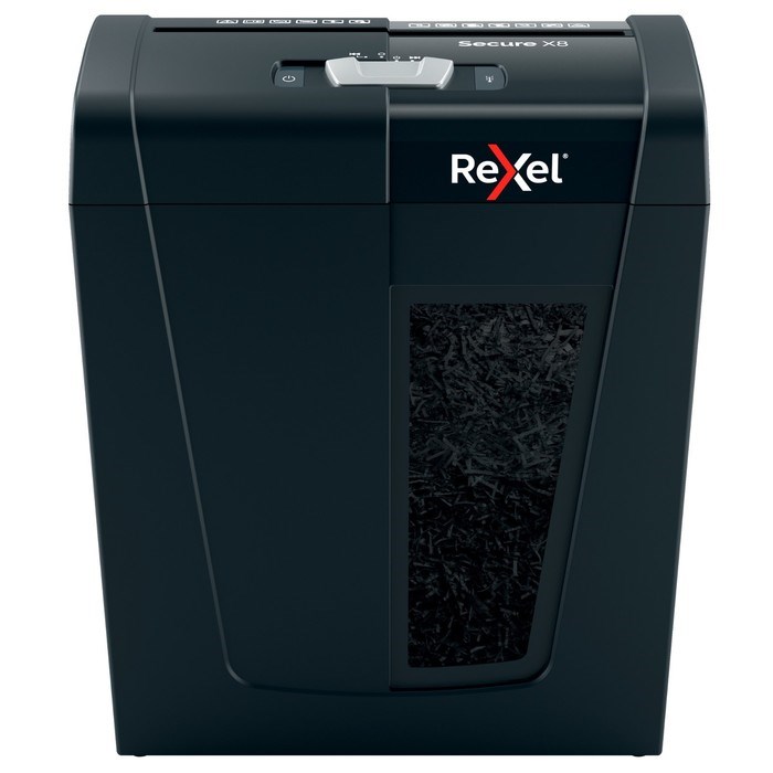 Шредер Rexel Secure X8 EU, фрагменты 4х40мм, 8 листов, скрепки, скобы - фото 51374350 Шредер Rexel Secure X8 EU, фрагменты 4х40мм, 8 листов, скрепки, скобы - фото 51374350