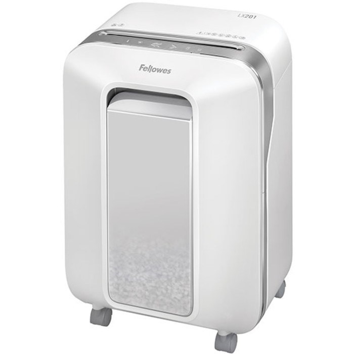 Шредер Fellowes PowerShred LX201, фрагменты 2х12мм, 12 листов, скрепки, скобы,пл.карты - фото 51374367 Шредер Fellowes PowerShred LX201, фрагменты 2х12мм, 12 листов, скрепки, скобы,пл.карты - фото 51374367