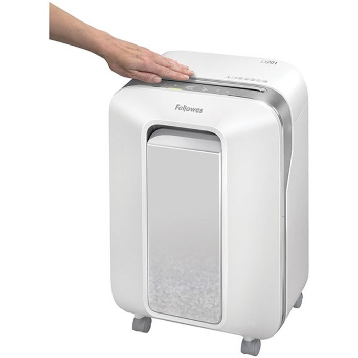 Шредер Fellowes PowerShred LX201, фрагменты 2х12мм, 12 листов, скрепки, скобы,пл.карты - фото 51374369 Шредер Fellowes PowerShred LX201, фрагменты 2х12мм, 12 листов, скрепки, скобы,пл.карты - фото 51374369