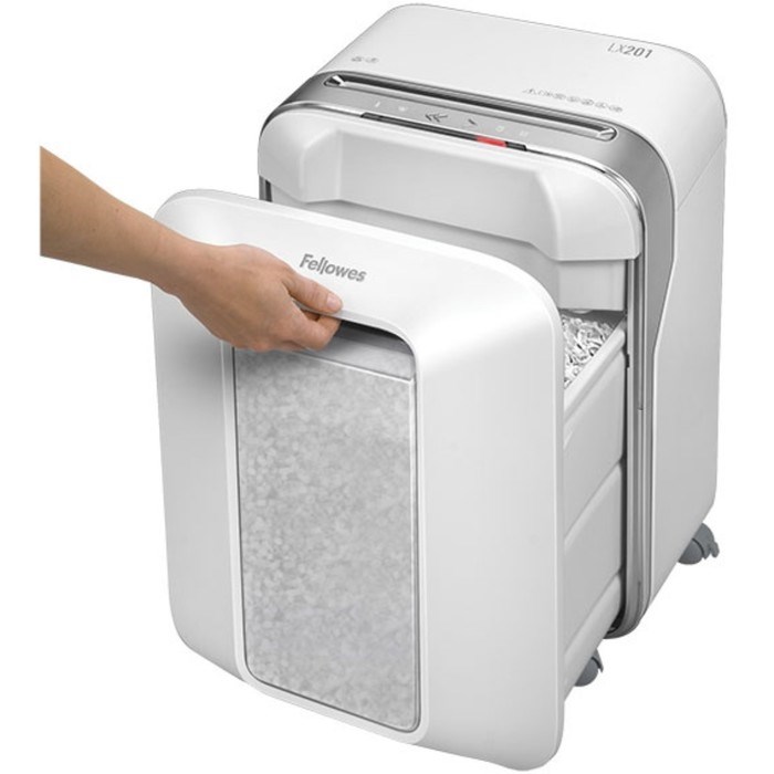 Шредер Fellowes PowerShred LX201, фрагменты 2х12мм, 12 листов, скрепки, скобы,пл.карты - фото 51374370 Шредер Fellowes PowerShred LX201, фрагменты 2х12мм, 12 листов, скрепки, скобы,пл.карты - фото 51374370
