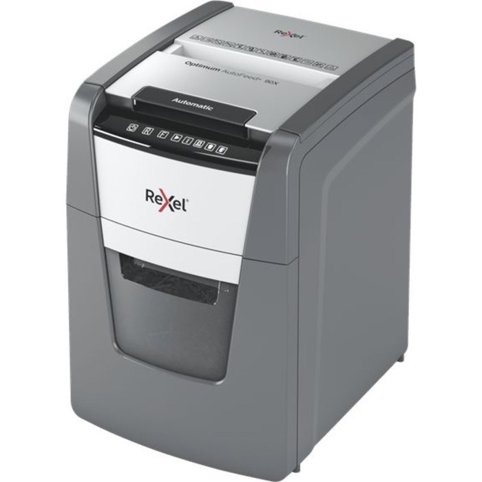 Шредер Rexel Optimum AutoFeed 90X, фрагменты 4х28 мм, 90 листов, скрепки, скобы, пл.карты - фото 51374384 Шредер Rexel Optimum AutoFeed 90X, фрагменты 4х28 мм, 90 листов, скрепки, скобы, пл.карты - фото 51374384