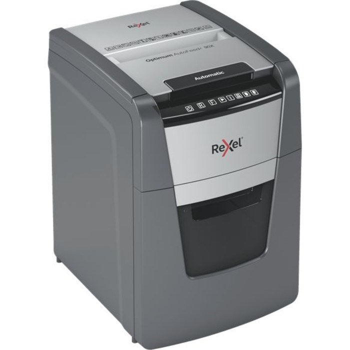 Шредер Rexel Optimum AutoFeed 90X, фрагменты 4х28 мм, 90 листов, скрепки, скобы, пл.карты - фото 51374385 Шредер Rexel Optimum AutoFeed 90X, фрагменты 4х28 мм, 90 листов, скрепки, скобы, пл.карты - фото 51374385