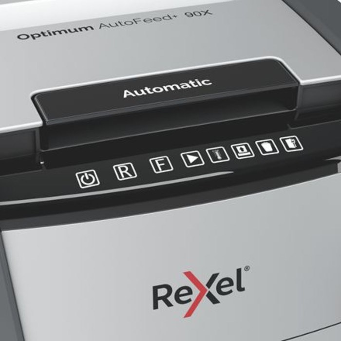 Шредер Rexel Optimum AutoFeed 90X, фрагменты 4х28 мм, 90 листов, скрепки, скобы, пл.карты - фото 51374387 Шредер Rexel Optimum AutoFeed 90X, фрагменты 4х28 мм, 90 листов, скрепки, скобы, пл.карты - фото 51374387