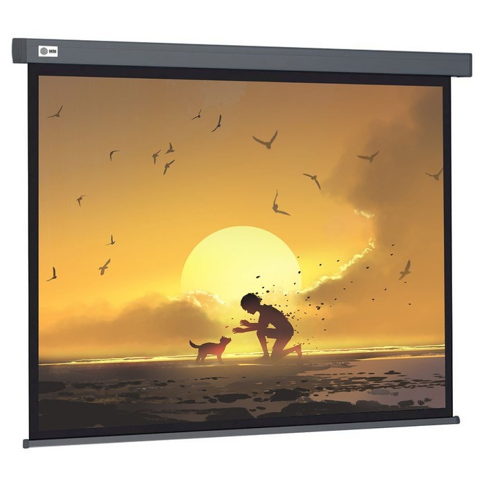 Экран Cactus 124.5x221см CS-PSW-124X221-SG, 16:9, настенно-потолочный, рулонный, серый - фото 51374502 Экран Cactus 124.5x221см CS-PSW-124X221-SG, 16:9, настенно-потолочный, рулонный, серый - фото 51374502
