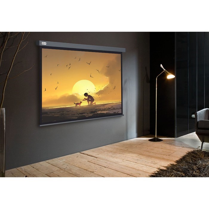Экран Cactus 124.5x221см CS-PSW-124X221-SG, 16:9, настенно-потолочный, рулонный, серый - фото 51374503 Экран Cactus 124.5x221см CS-PSW-124X221-SG, 16:9, настенно-потолочный, рулонный, серый - фото 51374503