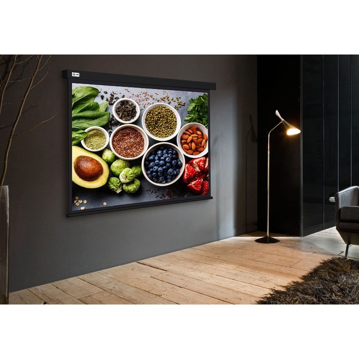 Экран Cactus 187x332см CS-PSW-187X332-BK, 16:9, настенно-потолочный, рулонный, черный - фото 51374506 Экран Cactus 187x332см CS-PSW-187X332-BK, 16:9, настенно-потолочный, рулонный, черный - фото 51374506