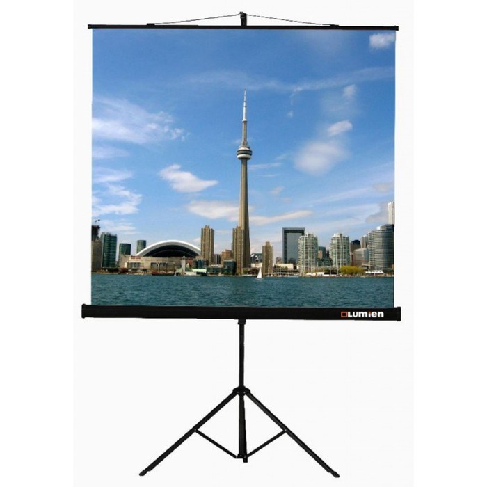 Экран на треноге Lumien 150x150 см, Eco View LEV-100101, 1:1, напольный, рулонный - фото 51374697 Экран на треноге Lumien 150x150 см, Eco View LEV-100101, 1:1, напольный, рулонный - фото 51374697