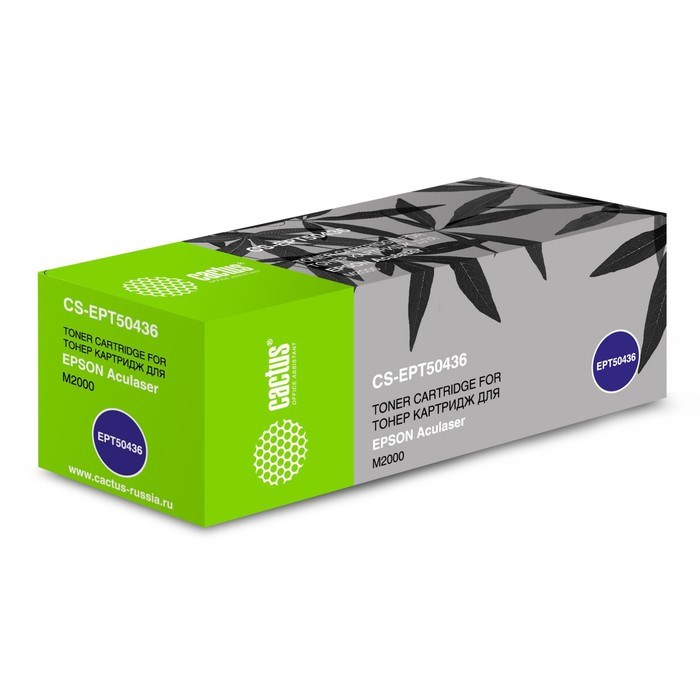 Тонер Картридж Cactus CS-EPT50436 черный для Epson AL M2000 (3500стр.) - фото 51374829 Тонер Картридж Cactus CS-EPT50436 черный для Epson AL M2000 (3500стр.) - фото 51374829