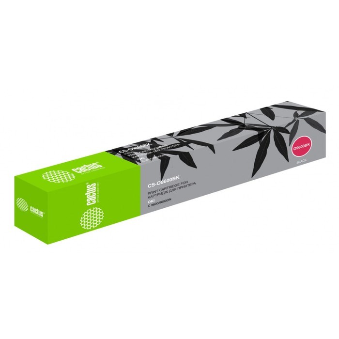 Тонер Картридж Cactus CS-O9600BK 42918916 черный для Oki C 9600/9600DN (15000стр.) - фото 51374869 Тонер Картридж Cactus CS-O9600BK 42918916 черный для Oki C 9600/9600DN (15000стр.) - фото 51374869