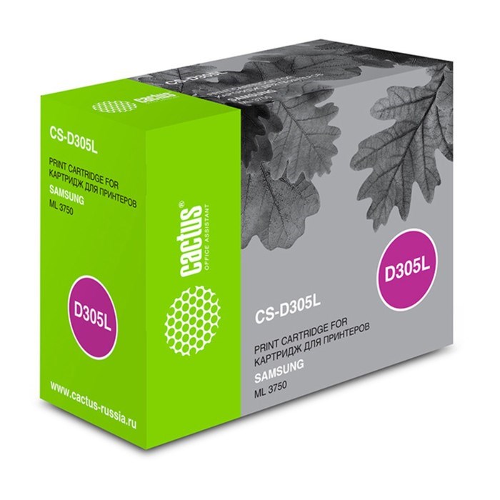 Тонер Картридж Cactus CS-D305L черный для Samsung ML 3750 (15000стр.) - фото 51374886 Тонер Картридж Cactus CS-D305L черный для Samsung ML 3750 (15000стр.) - фото 51374886
