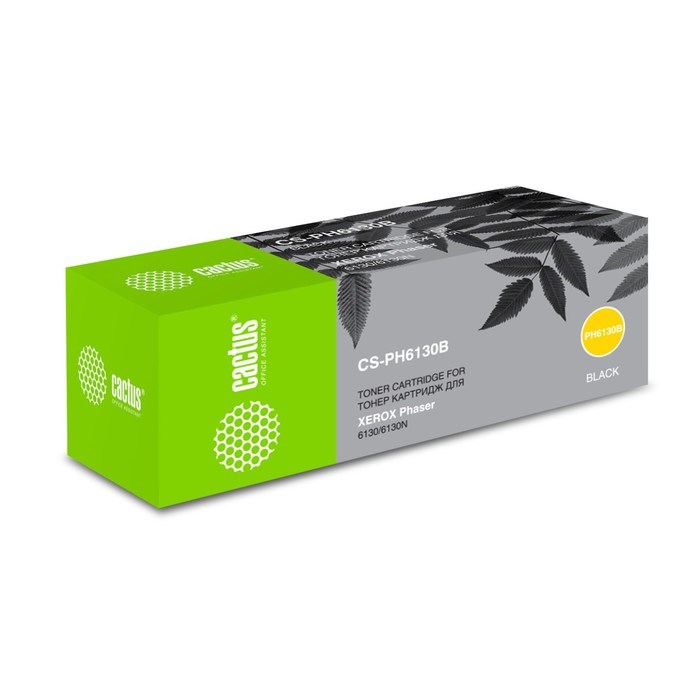 Картридж Cactus CS-PH6130B 106R01285 для Xerox Phaser 6130/6130n (2500k), черный - фото 51374920