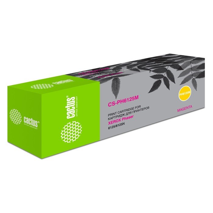 Картридж Cactus CS-PH6125M 106R01336 Magenta для Xerox Phaser 6125 (1000k), пурпурный - фото 51374924 Картридж Cactus CS-PH6125M 106R01336 Magenta для Xerox Phaser 6125 (1000k), пурпурный - фото 51374924