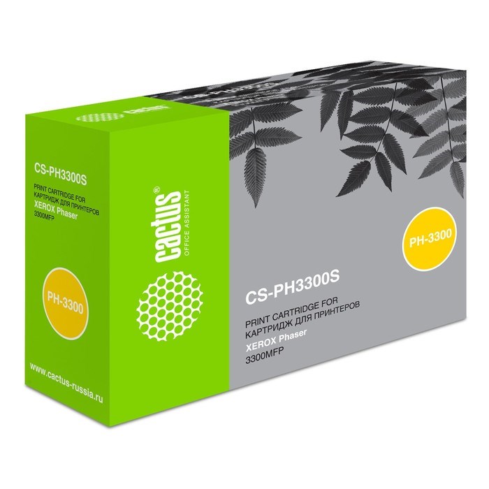 Картридж Cactus CS-PH3300S 106R01411 для Xerox Phaser 3300 (4000k), черный - фото 51374945 Картридж Cactus CS-PH3300S 106R01411 для Xerox Phaser 3300 (4000k), черный - фото 51374945