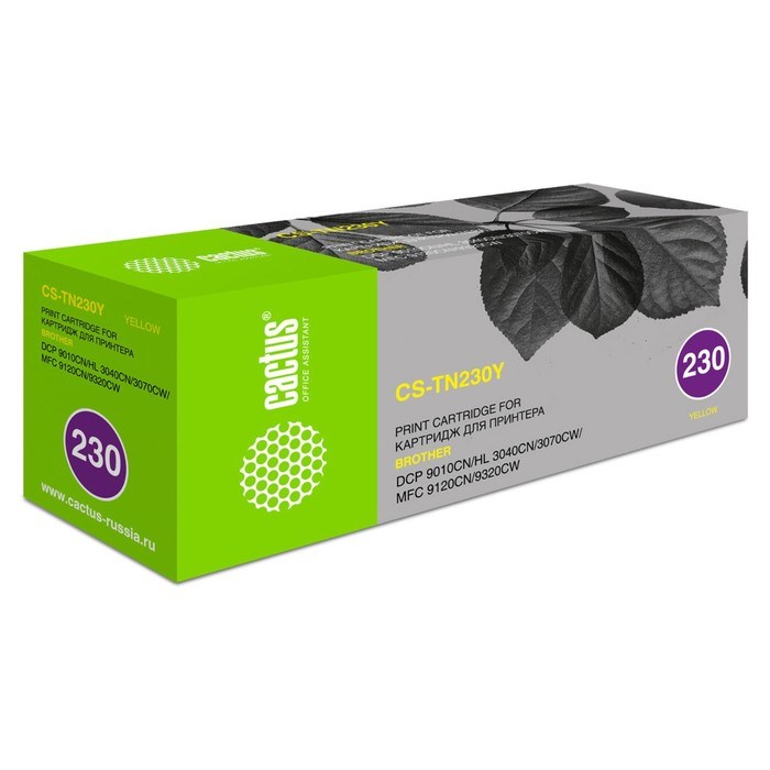 Картридж Cactus CS-TN230Y TN-230Y,(HL-3040/3070/DCP-9010/MFC-9120/9320), для Brother, жёлтый 93724 - фото 51375047 Картридж Cactus CS-TN230Y TN-230Y,(HL-3040/3070/DCP-9010/MFC-9120/9320), для Brother, жёлтый 93724 - фото 51375047