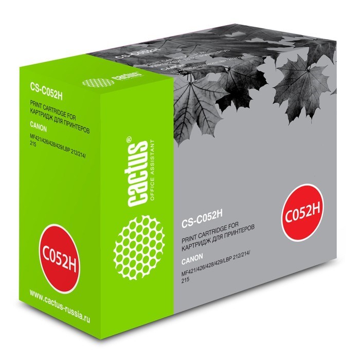 Картридж Cactus CS-C052H 052H, для Canon MF421/426/428/429/LBP 212/214/215, 9200 страниц, цвет чёрный - фото 51375270 Картридж Cactus CS-C052H 052H, для Canon MF421/426/428/429/LBP 212/214/215, 9200 страниц, цвет чёрный - фото 51375270