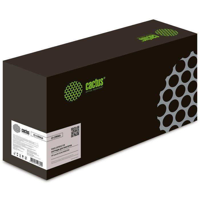Картридж Cactus CS-C3906A C3906A, для HP LJ 5L/6L/3100/3150, 2500 страниц, цвет чёрный - фото 51375294