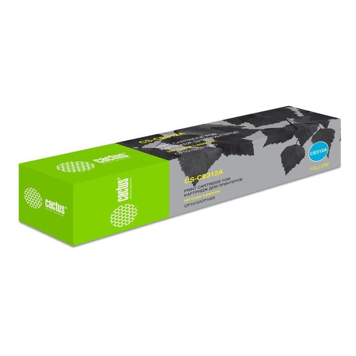 Картридж Cactus CS-CE312A CE312A, для HP LJ CP1012Pro/ CP1025, 1000 страниц, цвет жёлтый - фото 51375388 Картридж Cactus CS-CE312A CE312A, для HP LJ CP1012Pro/ CP1025, 1000 страниц, цвет жёлтый - фото 51375388