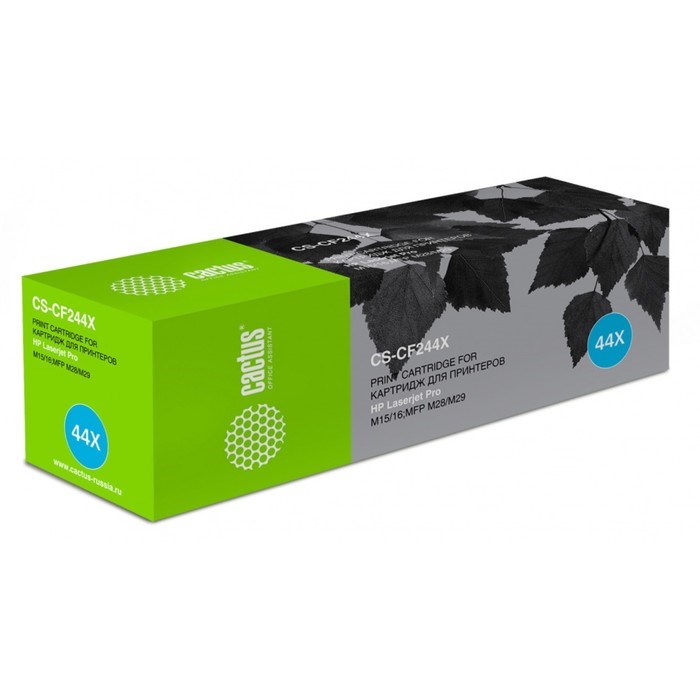Картридж Cactus CS-CF244X CF244X, для HP LJ M15 Pro/M15a Pro/M28a Pro MFP, 2000 страниц, цвет чёрный - фото 51375468 Картридж Cactus CS-CF244X CF244X, для HP LJ M15 Pro/M15a Pro/M28a Pro MFP, 2000 страниц, цвет чёрный - фото 51375468