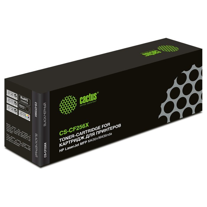 Картридж Cactus CS-CF256X CF256X, для HP LJ MFP M436n/M436nda, 13700 страниц, цвет чёрный - фото 51375471 Картридж Cactus CS-CF256X CF256X, для HP LJ MFP M436n/M436nda, 13700 страниц, цвет чёрный - фото 51375471