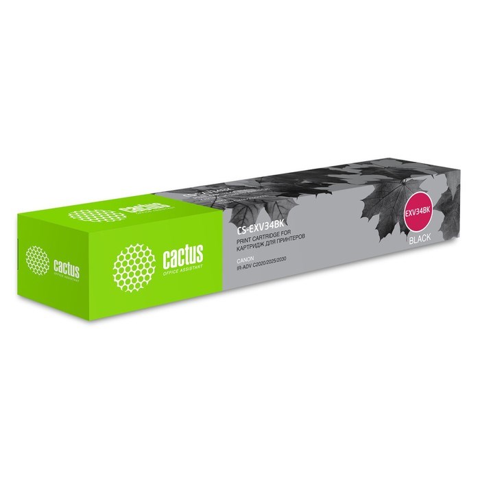 Картридж Cactus CS-EXV34BK C-EXV34 BK, для Canon IR Advance C2030L/C2030i, 23000 страниц, цвет чёрный - фото 51375587 Картридж Cactus CS-EXV34BK C-EXV34 BK, для Canon IR Advance C2030L/C2030i, 23000 страниц, цвет чёрный - фото 51375587