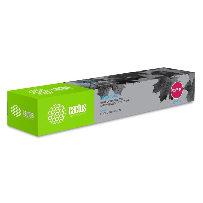 Картридж Cactus CS-EXV34C C-EXV34 C, для Canon IR Advance C2030L/C2030i, 19000 страниц, цвет голубой - фото 51375588 Картридж Cactus CS-EXV34C C-EXV34 C, для Canon IR Advance C2030L/C2030i, 19000 страниц, цвет голубой - фото 51375588