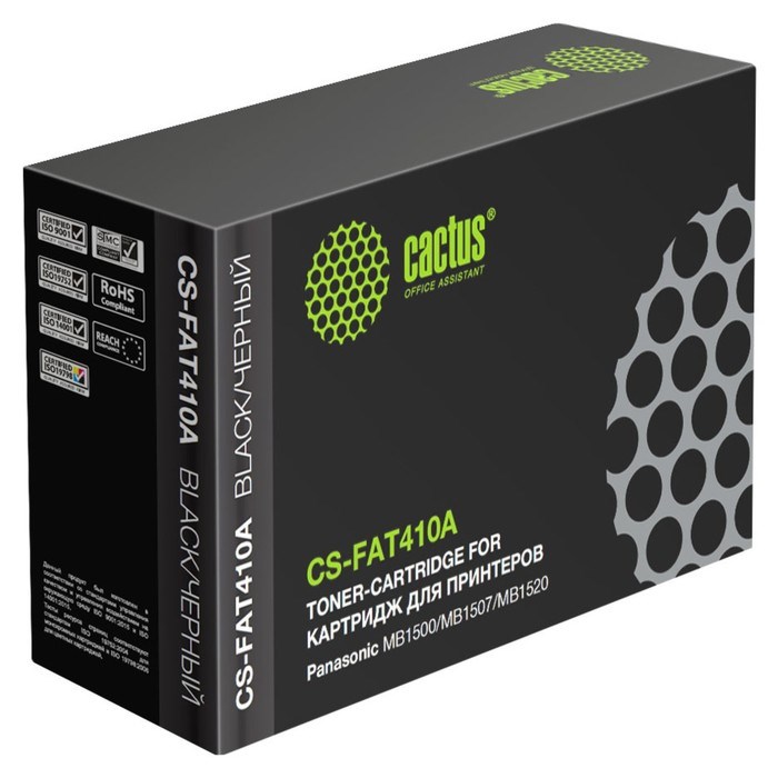 Картридж Cactus CS-FAT410A KX-FAT410A7, для Panasonic MB1500/MB1507/MB1520, 2500 страниц, цвет чёрный - фото 51375604 Картридж Cactus CS-FAT410A KX-FAT410A7, для Panasonic MB1500/MB1507/MB1520, 2500 страниц, цвет чёрный - фото 51375604