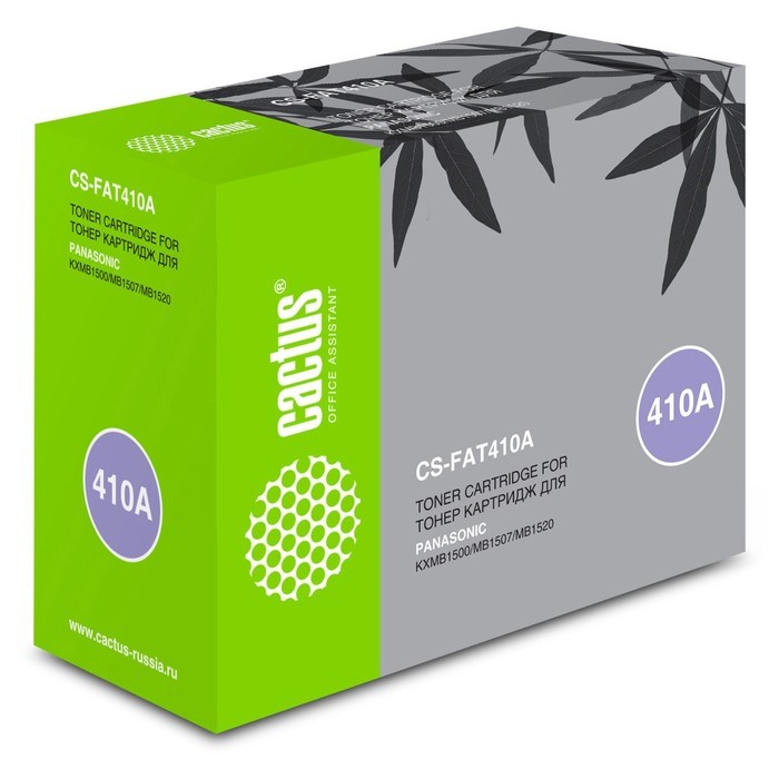 Картридж Cactus CS-FAT410A KX-FAT410A7, для Panasonic MB1500/MB1507/MB1520, 2500 страниц, цвет чёрный - фото 51375605 Картридж Cactus CS-FAT410A KX-FAT410A7, для Panasonic MB1500/MB1507/MB1520, 2500 страниц, цвет чёрный - фото 51375605