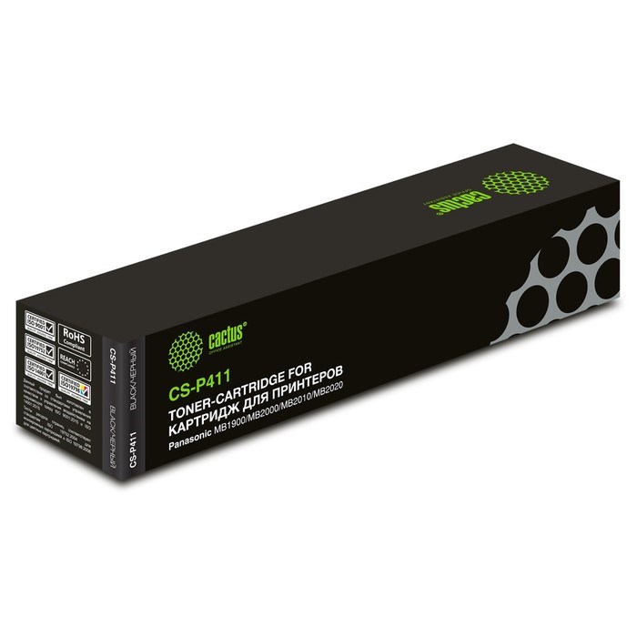 Картридж Cactus CS-P411 KX-FAT411A7, для Panasonic MB1900/MB2000/MB2010, 2000 страниц, цвет чёрный - фото 51375624 Картридж Cactus CS-P411 KX-FAT411A7, для Panasonic MB1900/MB2000/MB2010, 2000 страниц, цвет чёрный - фото 51375624