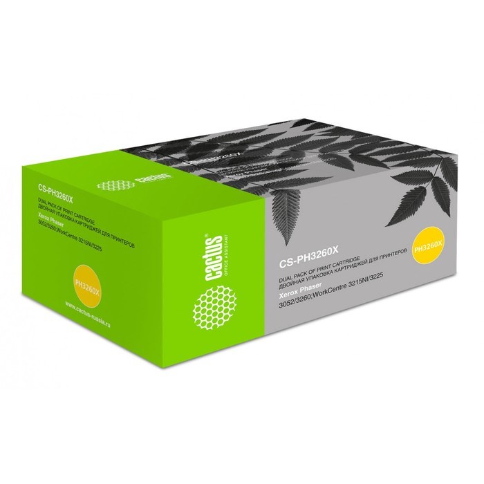 Картридж Cactus CS-PH3260X 106R02782, для Xerox Ph 3052/3052NI/3260, 6000 страниц, цвет чёрный - фото 51375633 Картридж Cactus CS-PH3260X 106R02782, для Xerox Ph 3052/3052NI/3260, 6000 страниц, цвет чёрный - фото 51375633