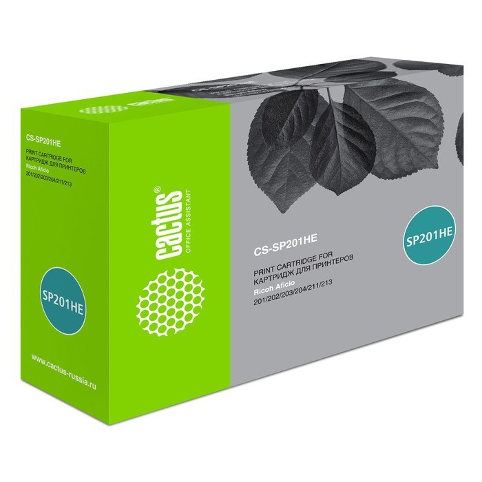 Картридж Cactus CS-SP201HE 407254, для Ricoh SP 201/203/211/213, 2600 страниц, цвет чёрный - фото 51375702 Картридж Cactus CS-SP201HE 407254, для Ricoh SP 201/203/211/213, 2600 страниц, цвет чёрный - фото 51375702