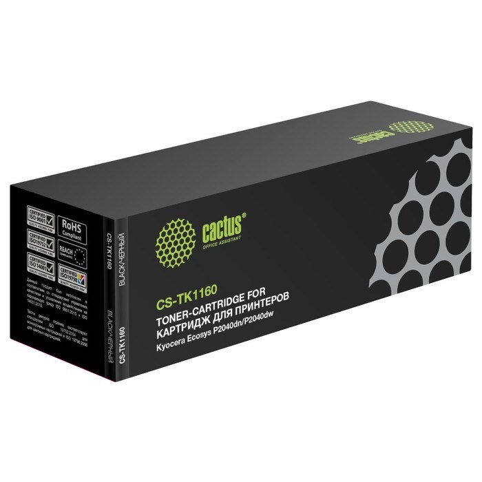 Картридж Cactus CS-TK1160 TK-1160, для Kyocera Ecosys P2040dn/P2040dw, 7200 страниц, цвет чёрный - фото 51375714 Картридж Cactus CS-TK1160 TK-1160, для Kyocera Ecosys P2040dn/P2040dw, 7200 страниц, цвет чёрный - фото 51375714