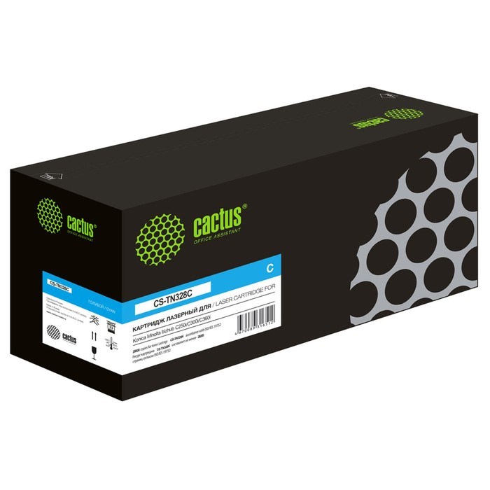 Картридж Cactus CS-TN328C TN328C, для Konica Minolta C250i/C300i/C360i, 28000 страниц, цвет голубой - фото 51375809 Картридж Cactus CS-TN328C TN328C, для Konica Minolta C250i/C300i/C360i, 28000 страниц, цвет голубой - фото 51375809