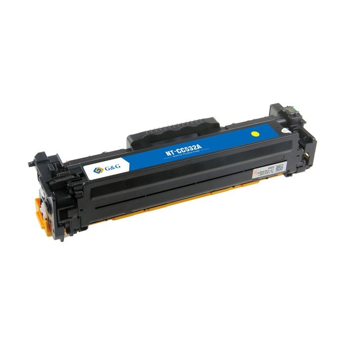 Картридж G&G NT-CC532A, для HP CLJ CP2020/CP2025/CM2320 MFP, 2800 страниц, цвет жёлтый - фото 51376027