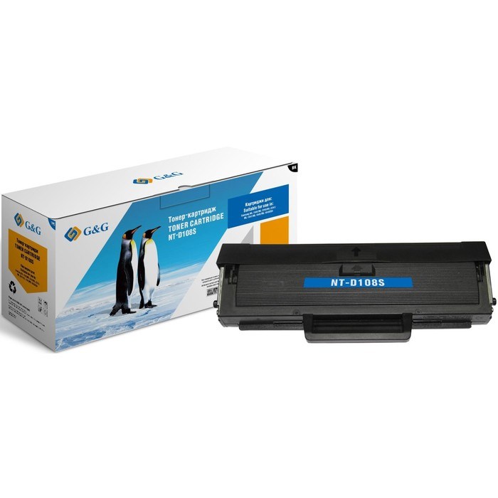 Картридж G&G NT-D108S, для Samsung ML-1640/2240/2241/1641/1645/1640XSA, 1500 страниц, цвет чёрный - фото 51376103 Картридж G&G NT-D108S, для Samsung ML-1640/2240/2241/1641/1645/1640XSA, 1500 страниц, цвет чёрный - фото 51376103