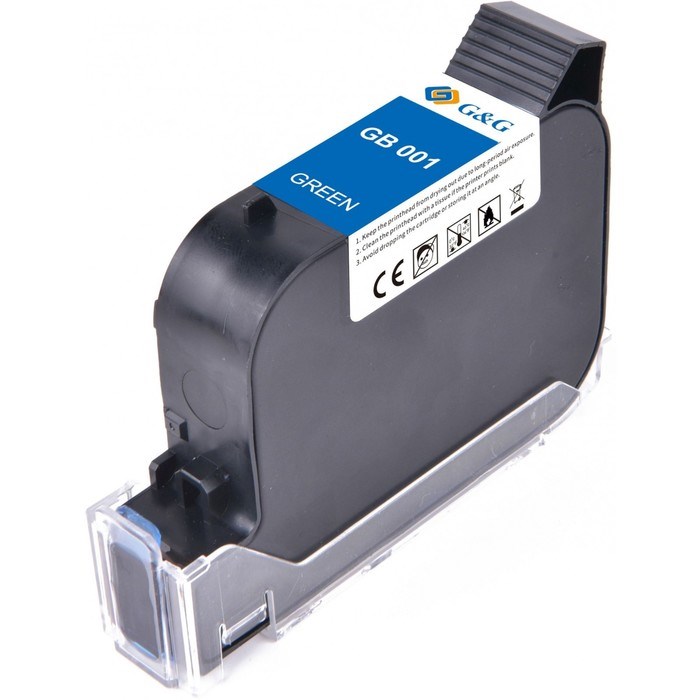Картридж G&G GB-001G, для G&G GG-HH1001, 42 мл, зеленый - фото 51376528 Картридж G&G GB-001G, для G&G GG-HH1001, 42 мл, зеленый - фото 51376528