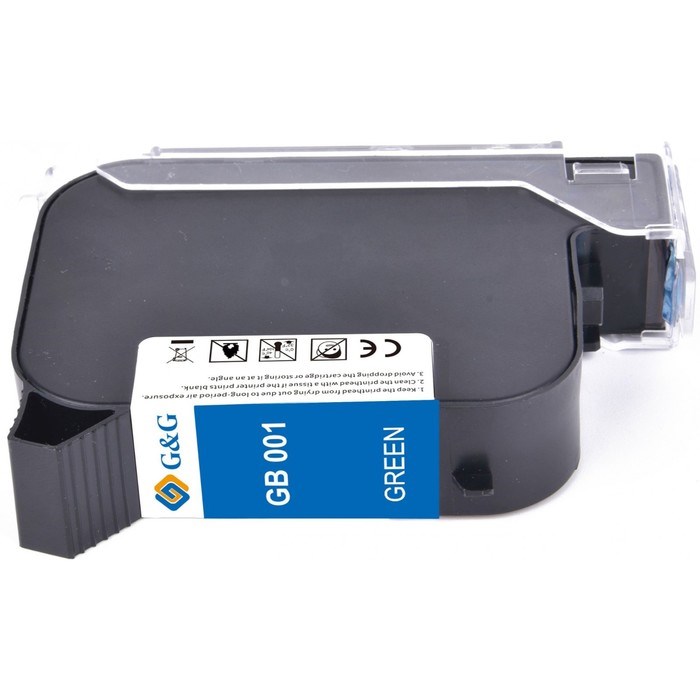 Картридж G&G GB-001G, для G&G GG-HH1001, 42 мл, зеленый - фото 51376531 Картридж G&G GB-001G, для G&G GG-HH1001, 42 мл, зеленый - фото 51376531